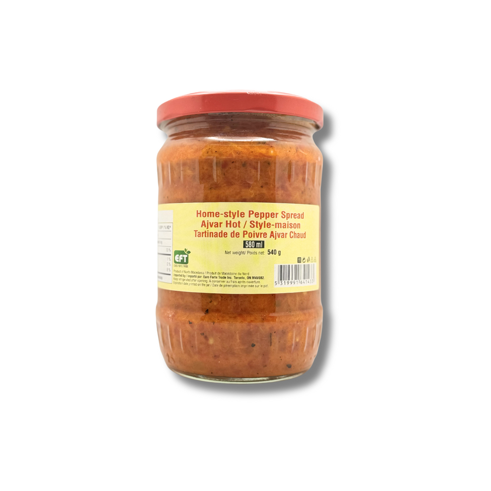 EFT Home-style Ajvar Hot 580 ml – Mrakovic Fine Foods